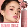 Natural Cheek Blush Stick Moisturizing Blusher Balm Blush Waterproof Sticks Peach Nourish Contour Eyeshadow Rouge Makeup Fa M6c0 1