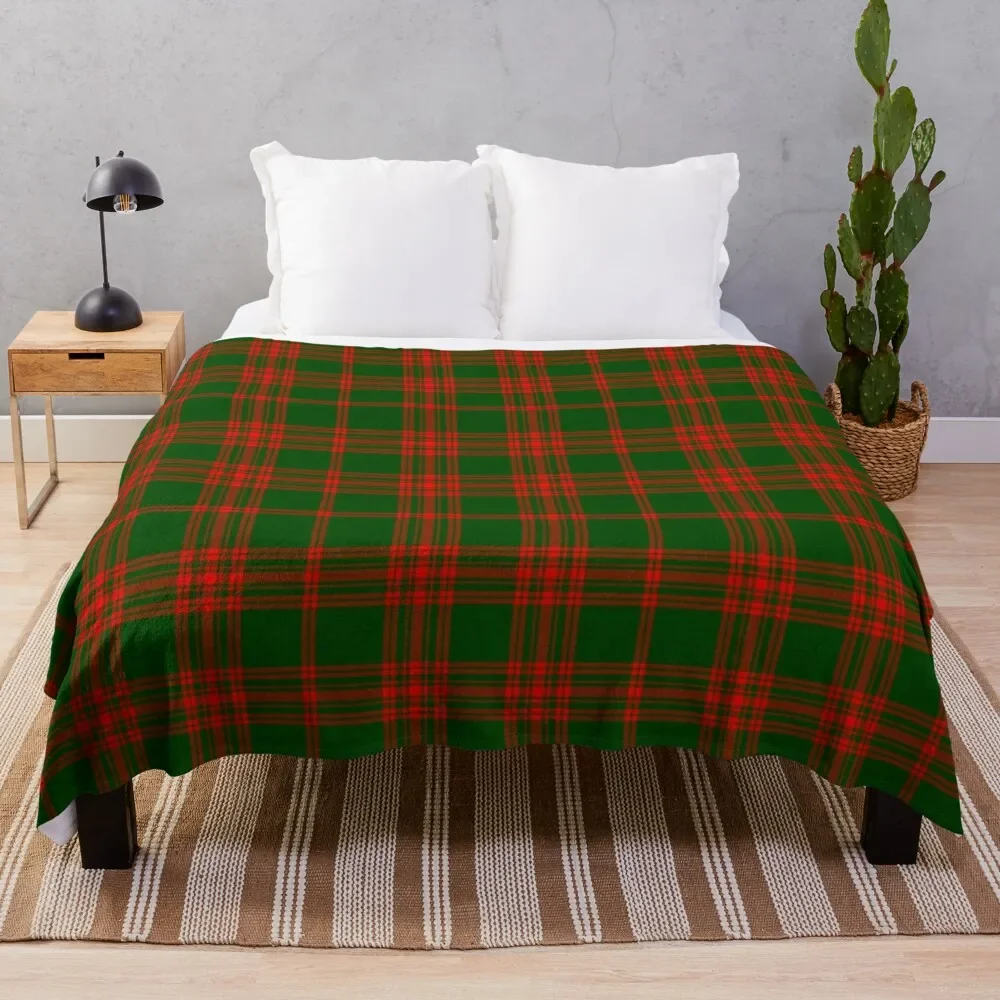 Clan Menzies Tartan Coperta Da Tiro Peloso Lusso Tiro Coperte Mobili