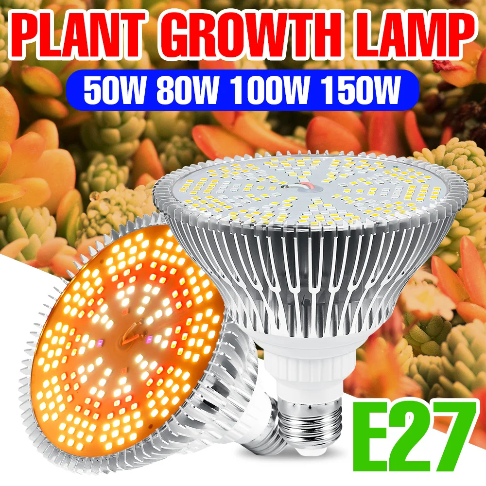 

Full Spectrum LED Grow Light Bulb E27 Phytolamp UV Plant Light For Seedlings Greenhouse Tent Seeds Flower Grow Box Phyto Lamp