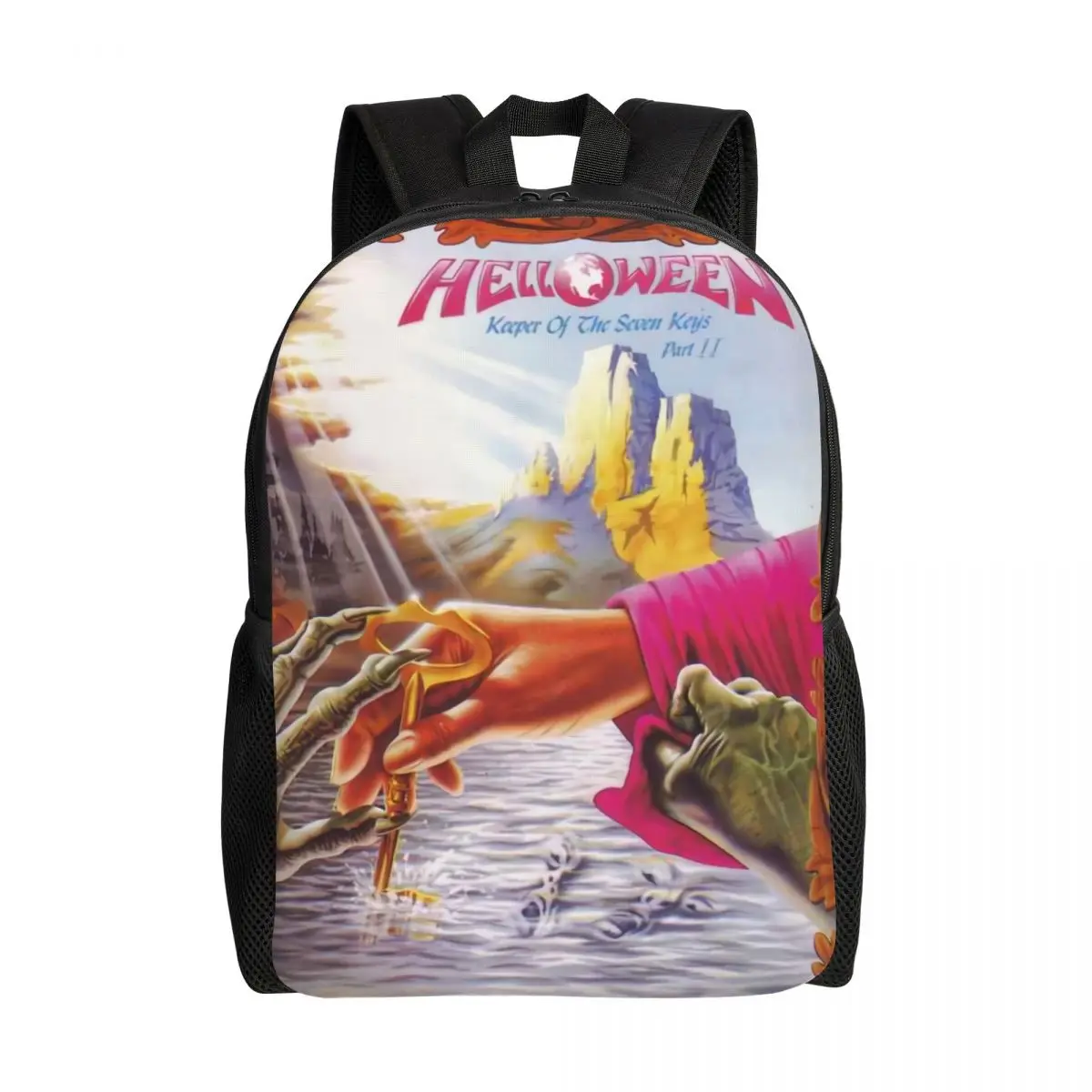 

Рюкзак Helloween Keeper Of The Seven Keys для тяжелого металла Rock, школьные дорожные сумки для колледжа, сумка для книг, подходит для 15-дюймового ноутбука