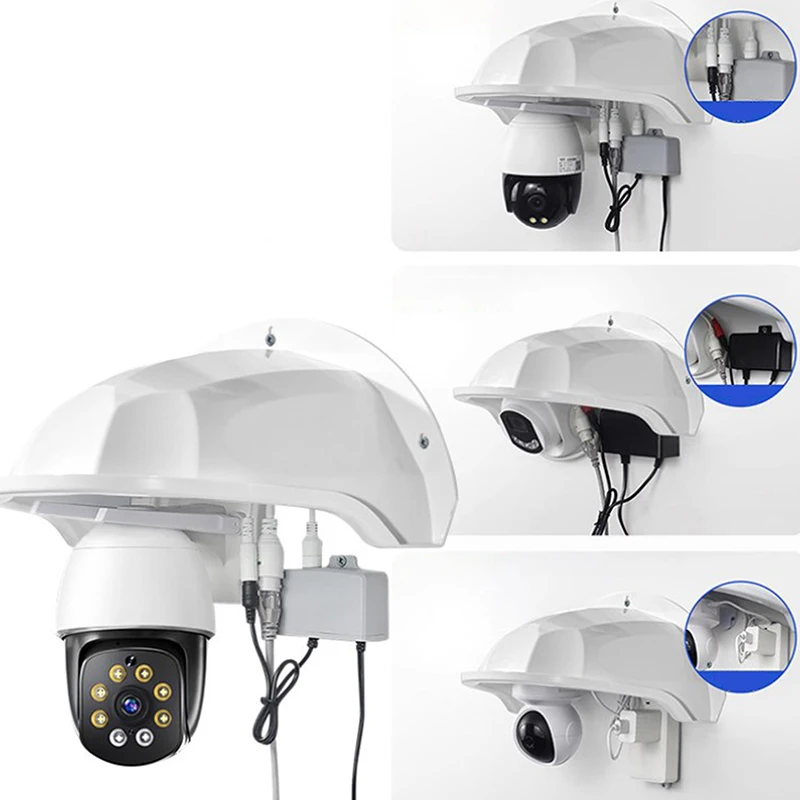 Protective Covers Shield Wall Waterproof Rainproof Cover Turret Dome Cameras Protection Box Security Camera Protection Case security camera cover