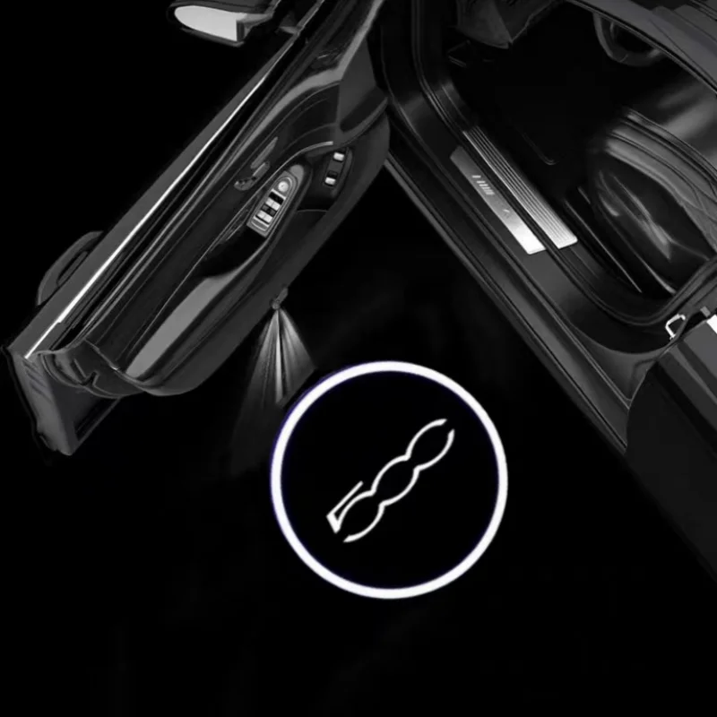 Led Car Door Badge Light Proiettore Cortesia Benvenuto Luces Lampada Per Fiat 500 500X Ducato Tipo Panda Bravo Doblo Stilo Freemont
