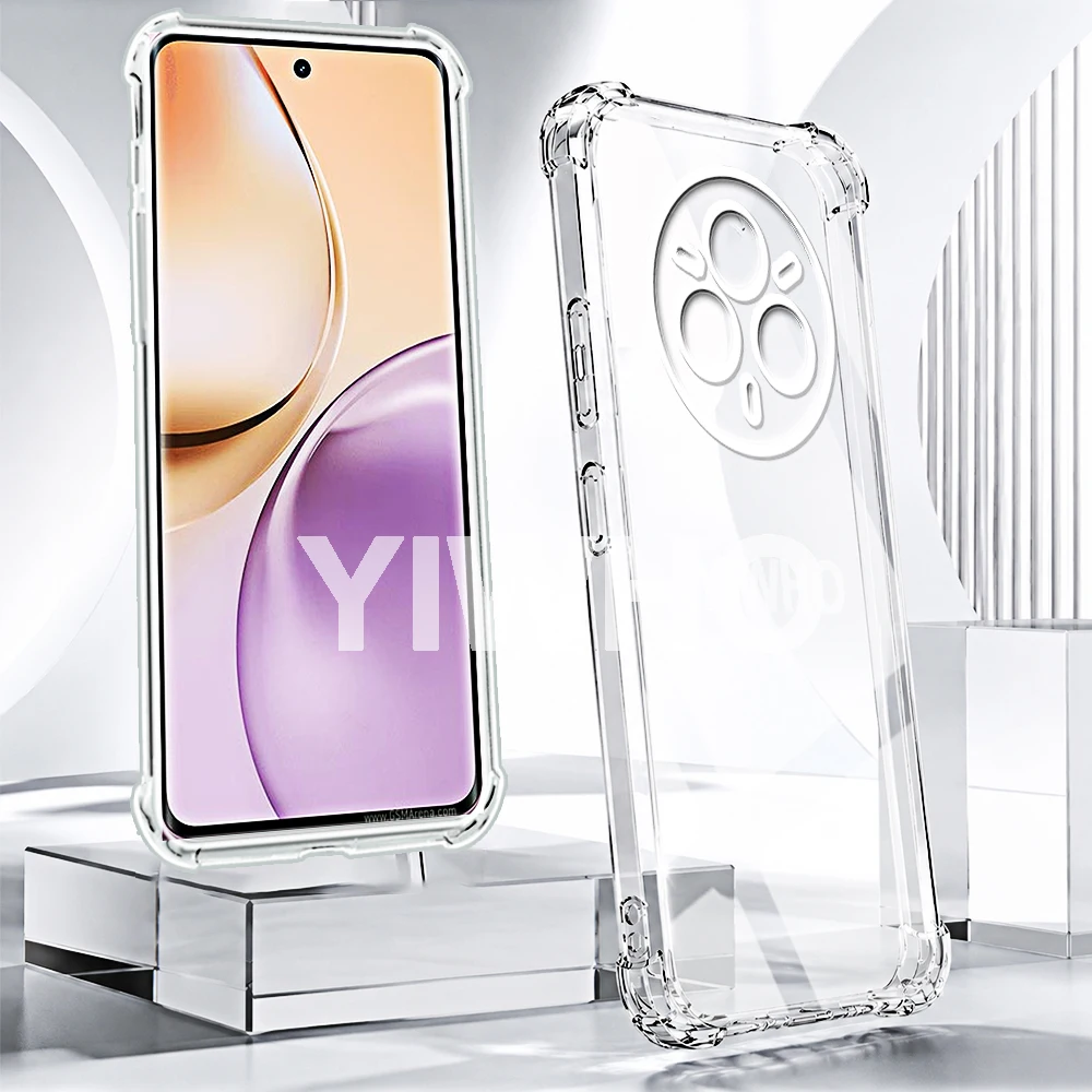 Transparent Shockproof TPU Back Cover - Luxury Clear Case