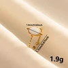 Bagues ouvertes bohème en émail blanc, couleur or, luxe, irrégulier, en acier inoxydable, réglable, bijoux de charme pour femmes, cadeaux