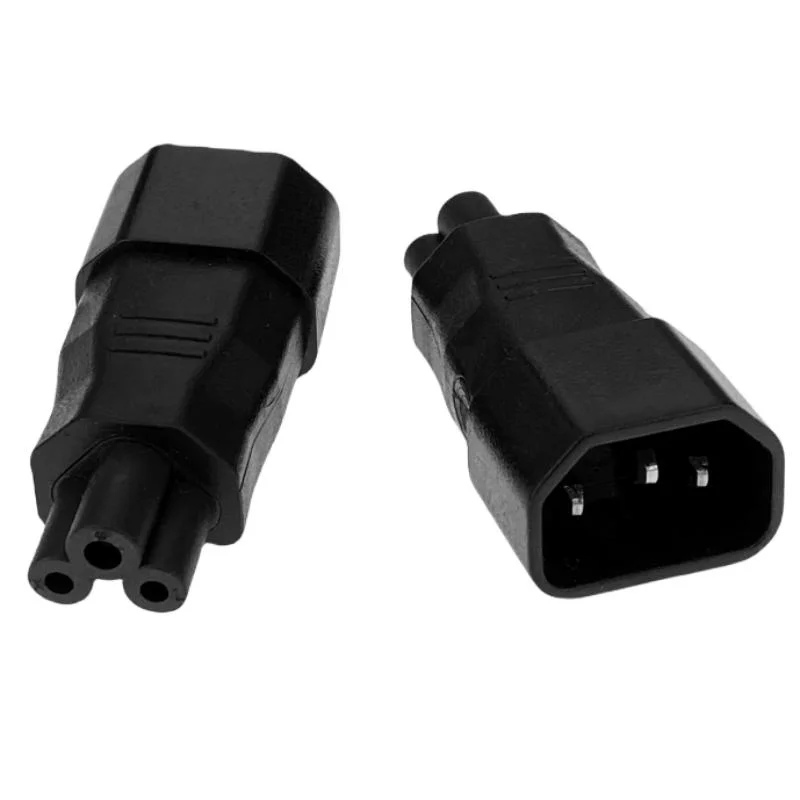 1pcs Plug Convertor C5 To C14 IEC320 Female Power Industrial Plug Adapter plug adapter power plug connector iec inlet