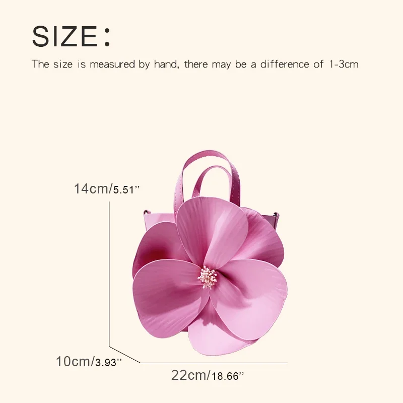 2024 New Women's Elegant Handbag Party Evening Shoulder Bags Design Flower Clutches Bag Small Tote Wedding Purse GirlsRed