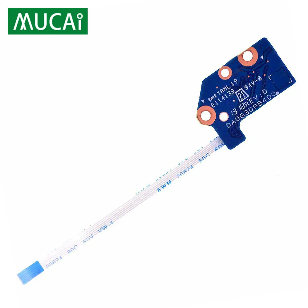 For HP 4nd Pro 15 DC TPN Q211 laptop Power Button Board with Cable