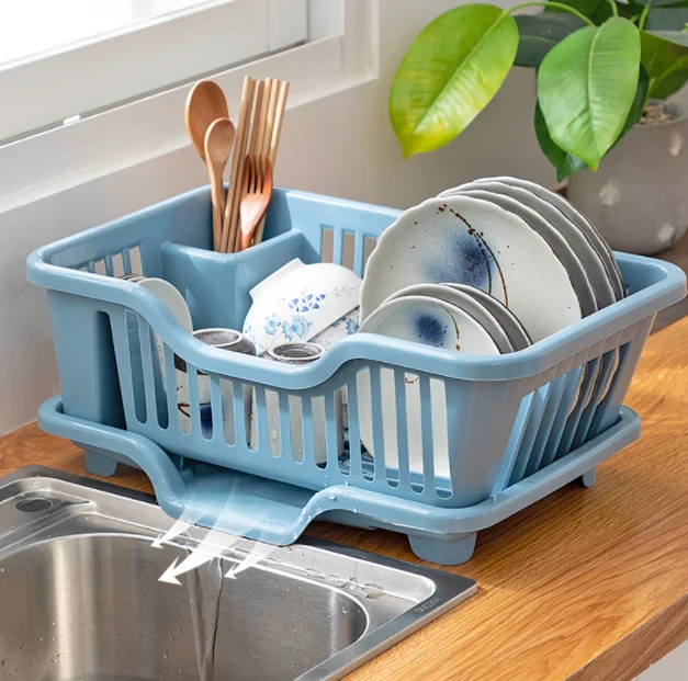 Over Sink Dish Drying Rack Kitchen Storage Organizer Drainer Shelf Tableware