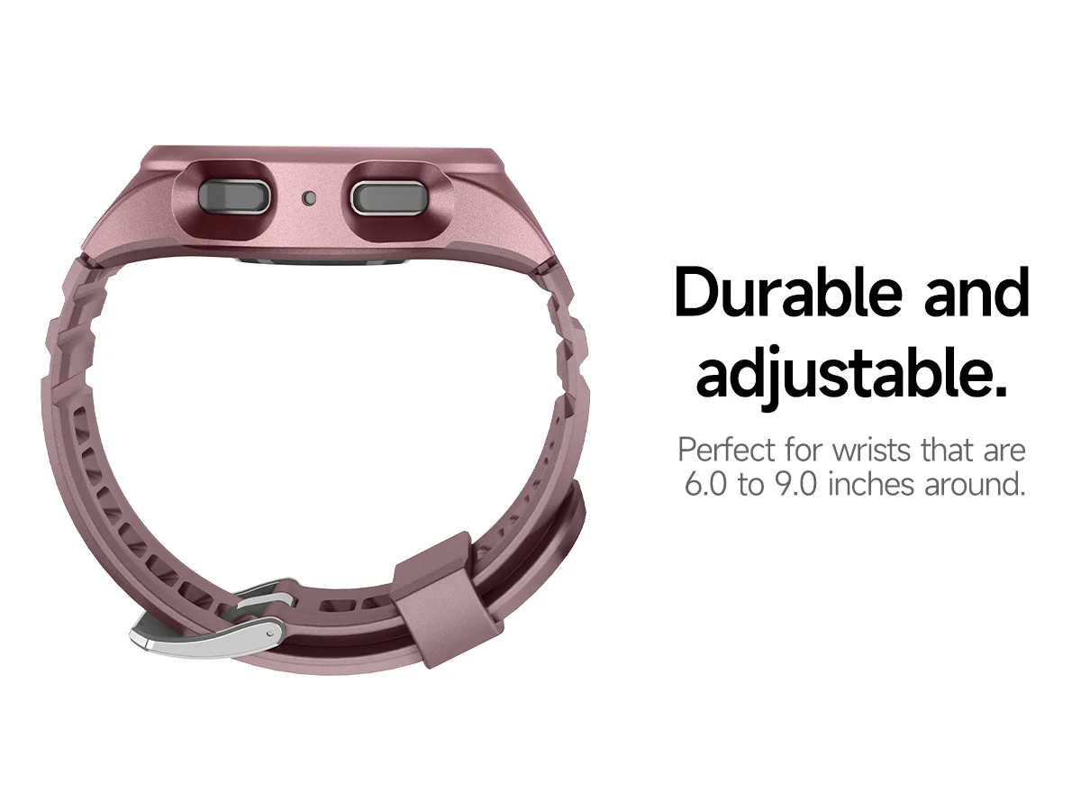 Dexnor für Samsung Galaxy Watch 5 Pro-Armband mit Gehäuse 45 mm (2022) Robustes, stoßfestes Uni-Body-Design mit verstellbarem Uhrenarmband – Detail 10