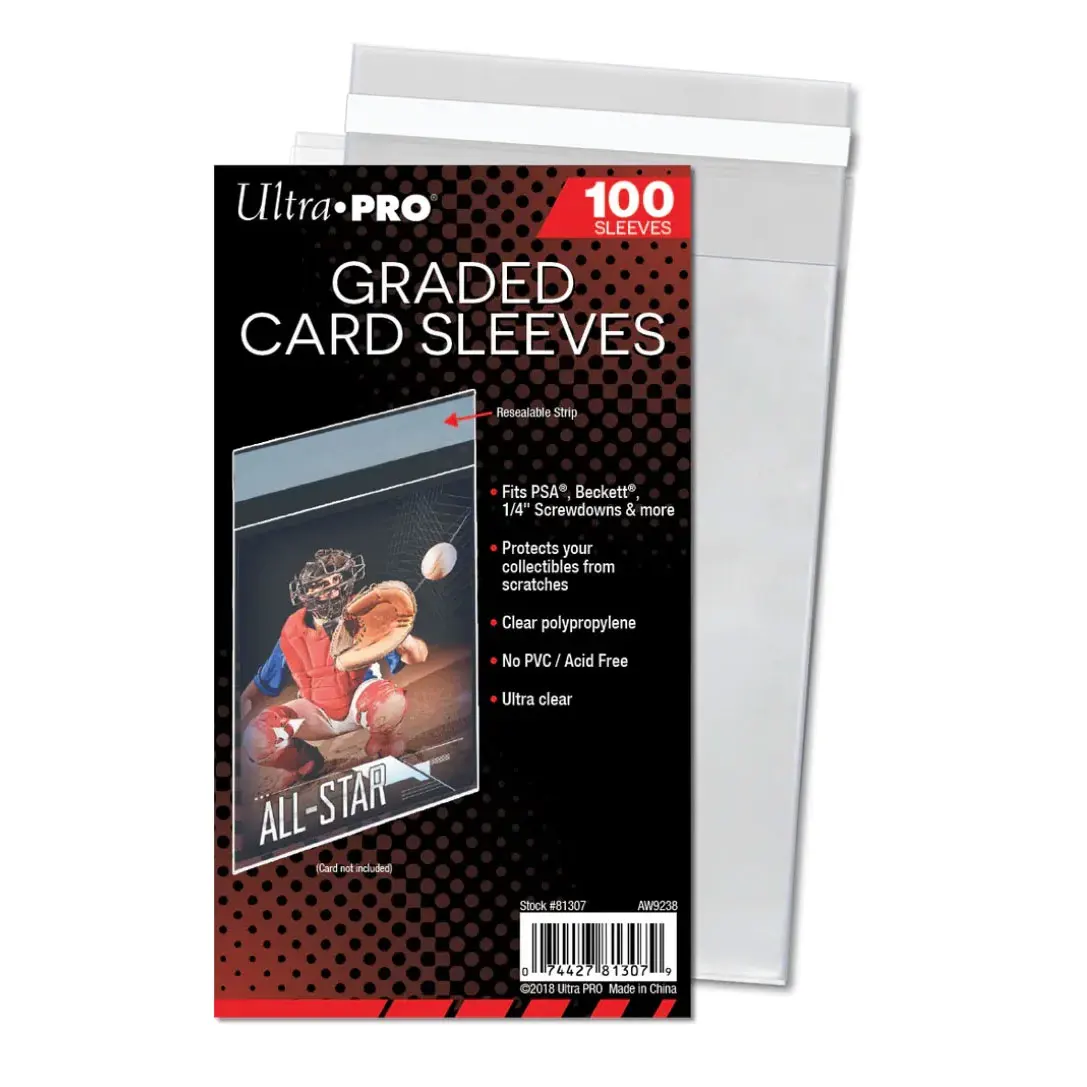 

100ct Ultra PRO-PSA, классная карточка, перезаряжаемые полосатые рукава-Максимальная Коллекционная фотозащита, торговые карты