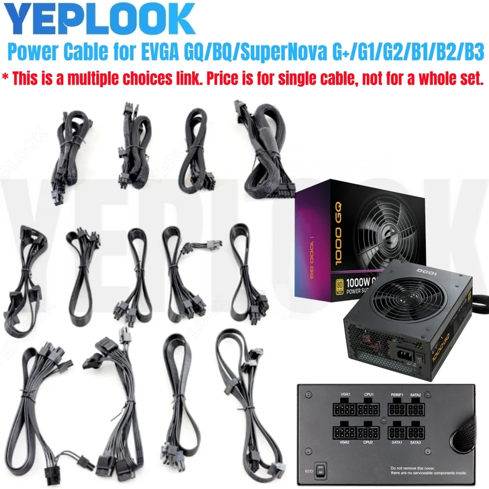 Cavo Presa Di Alimentazione Da 8pin A Scheda Madre CPU 8p 4 4pin Per Modulo EVGA G G2 G3 P2 T2 GS 550GS 650GS 750W 850W 1000W 1600W - Foto 3