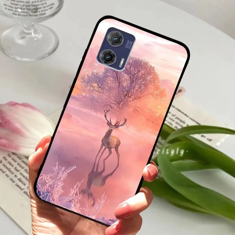 Animal Painted Soft Silicone Phone Case - Stylish Protective Back Cover and Bumper for Motorola Edge 50 Fusion