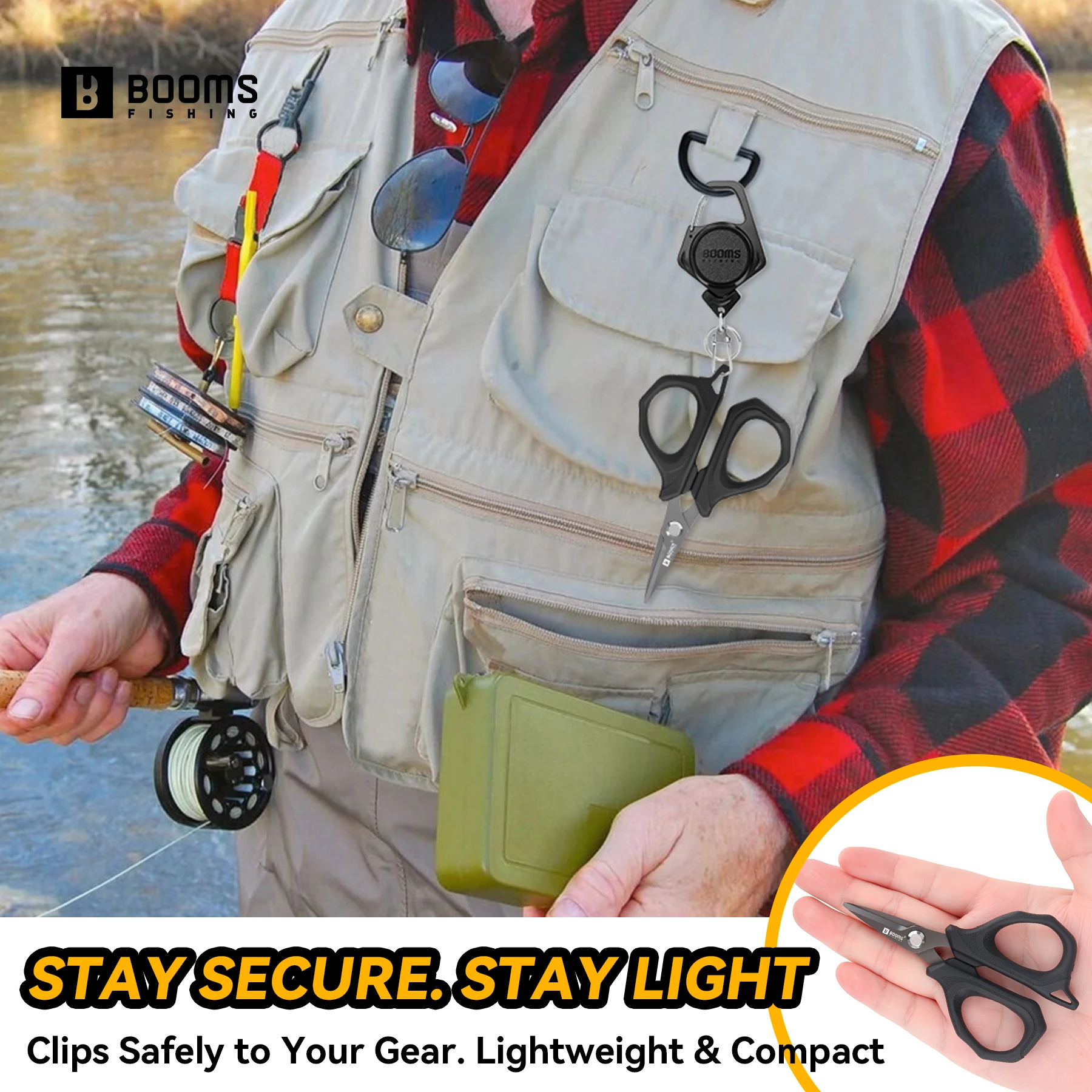 Fishing Scissors Pliers Booms Stainless Steel Cutting PE Braided Wire Retractable KeyChain Tool Accessories