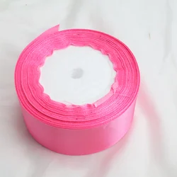 1 - Piece Satin Ribbon Craft Set (22 Meters, 40mm) - Assorted Colors for DIY, Gift Wrapping, and Bows (Fluorescent pink - 22m)