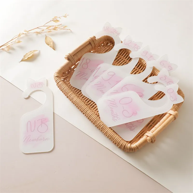 Baby Acrylic Dividers Closet Size Wardrobe Separator 0-24 Months Organizers Milestone Memorial Cards Photography Accessories