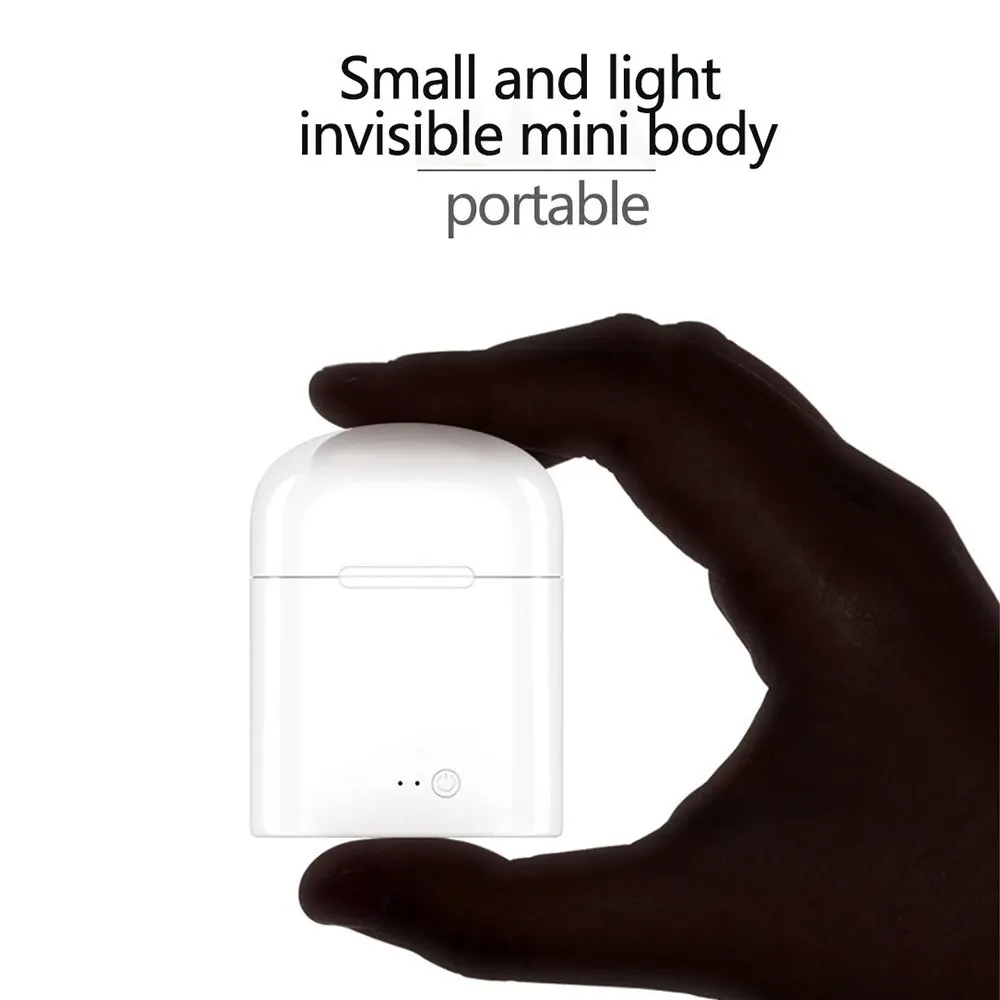 Popular I7tws Wireless Binaural Bluetooth Headset in Ear Earplugs I7 Invisible Mini One Piece Dropshipping AliExpress