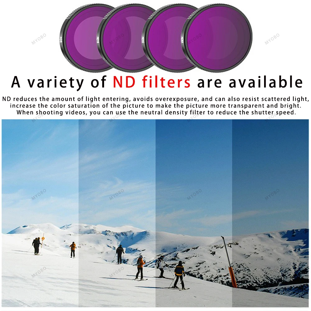 CPL-ND UV-filter til GoPro DJI Insta360 - 6 stk i pakke
