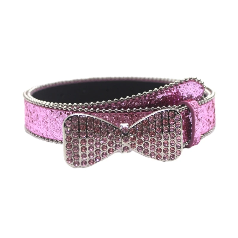 

Belt For Womens Rhinestones Waist Belt Leathers Brand for Dress Jeans Pants