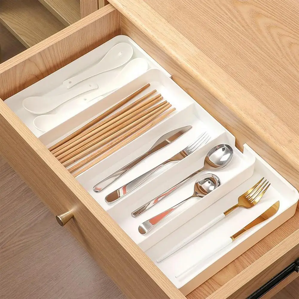 Drawer Organizer Kitchen Utensils Kitchen Silverware Drawer Organizer Multifunctional Utensil Tray For Kitchen Cutlery And