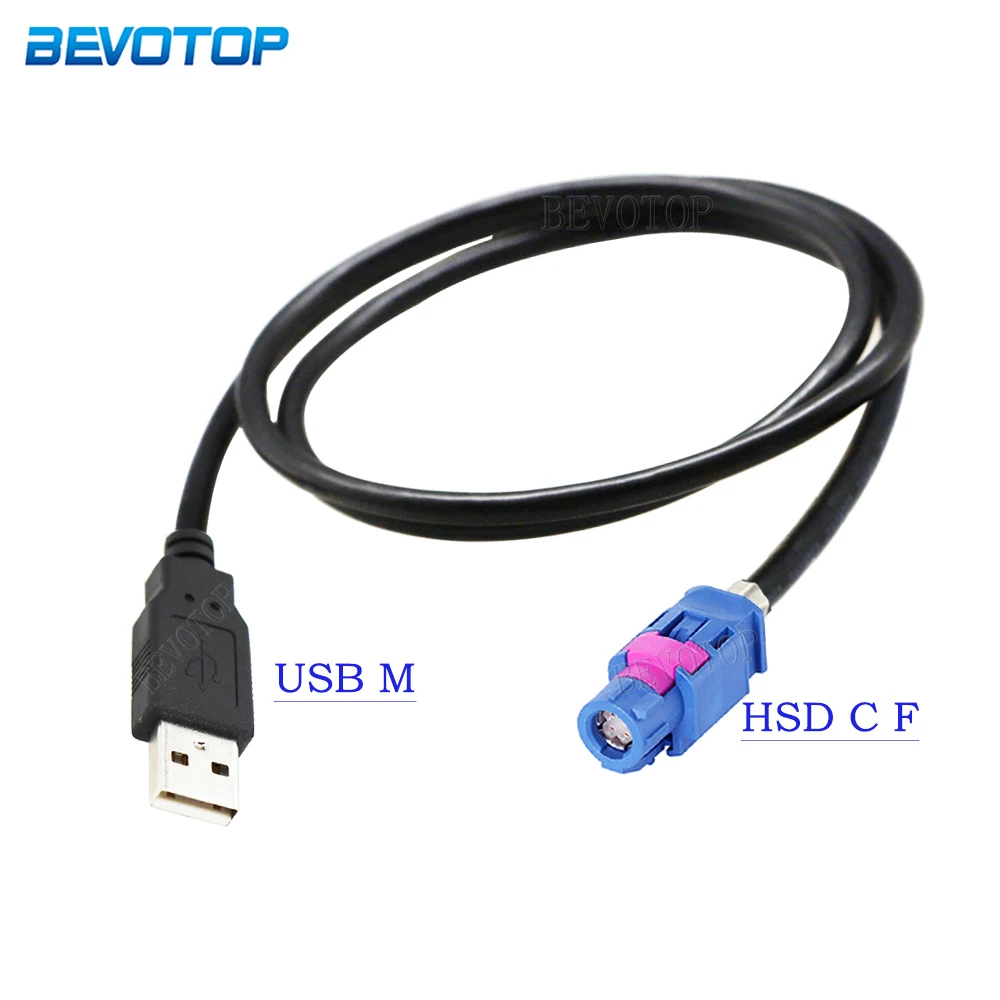 Usb Macho Plug para Núcleo Azul Hsd Código c Conector Fêmea Cabo Lvds Carro Cabeça Unidade Controle Tela Cabo Rcc Nac