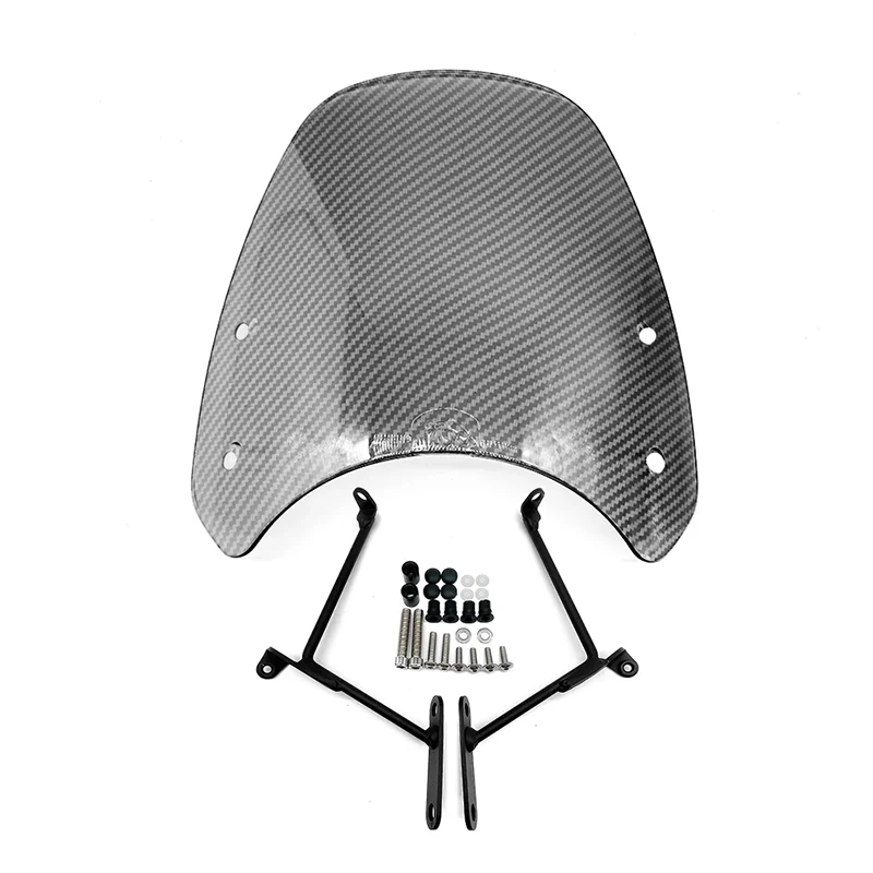 Motorcycle Accessories Windscreen Front Flyscreen Wind Deflector Screen Bracket for Honda CL 250 300 CL500