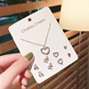 4 Pair Set Silver Color Heart Stud Earrings Sets for Women Girls Exquisite Party Dailywear Jewelry Simple Cute Gift Accessories 1