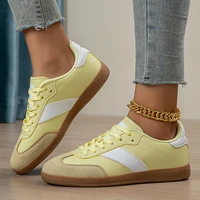 Women's Fashion Shoes, Women's Casual Sports Shoes, Girls' Non-Slip Lace-Up Low-Top Casual Sports Shoes, Wear-Resistant Women's Shoes, Lightweight Round Toe