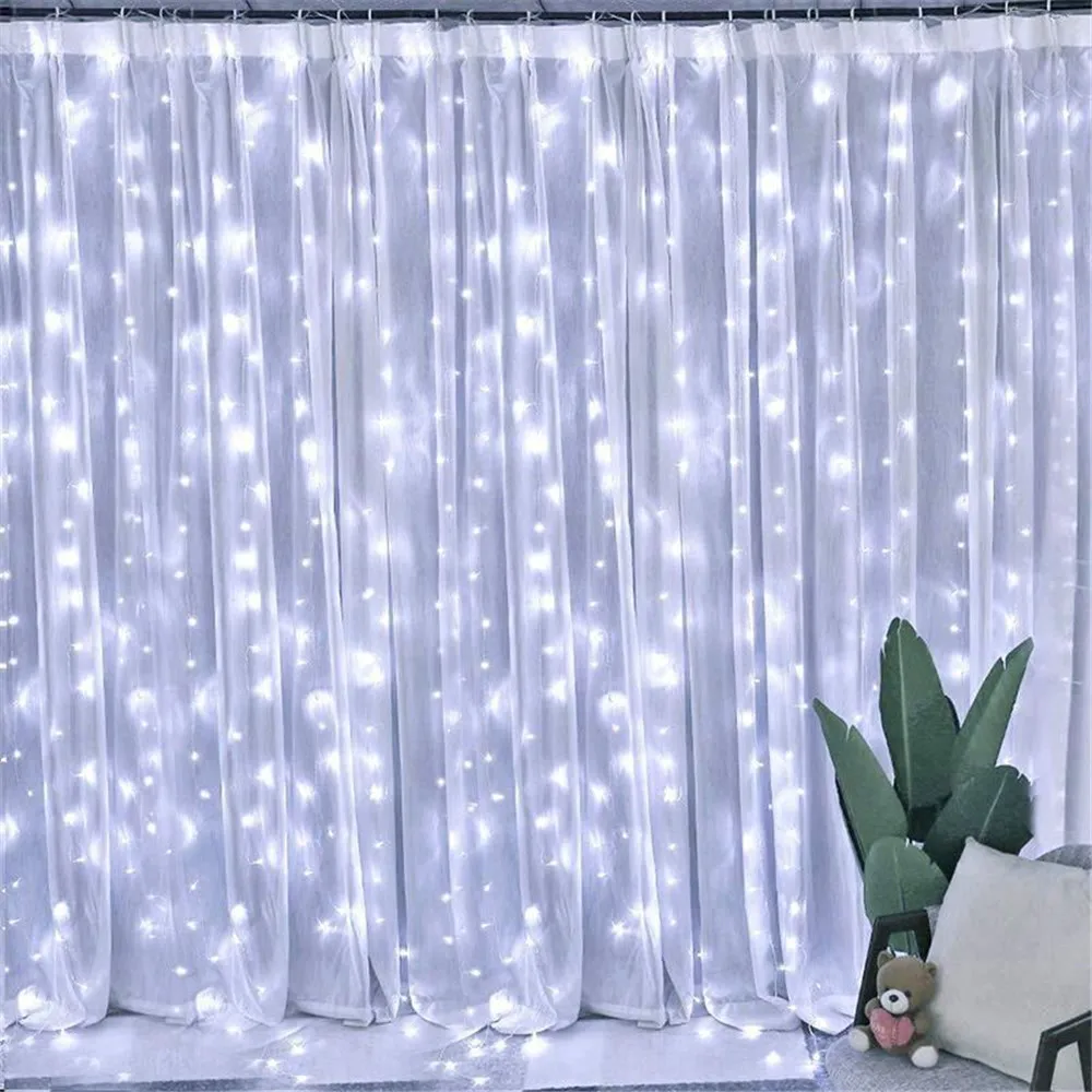 thumbnail image 1 of 6/3M USB LED Curtain Light Christmas Tree Decorations for Home Ornaments Halloween New Year 2025 Xmas Room Decor Navidad 2024, 1 of 5