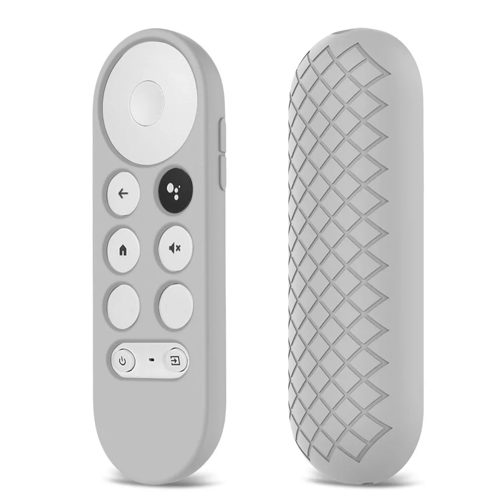 Silicone Remote Control Cover For Chromecast With Google TV Voice Remote Anti-Lost Case Chromecast