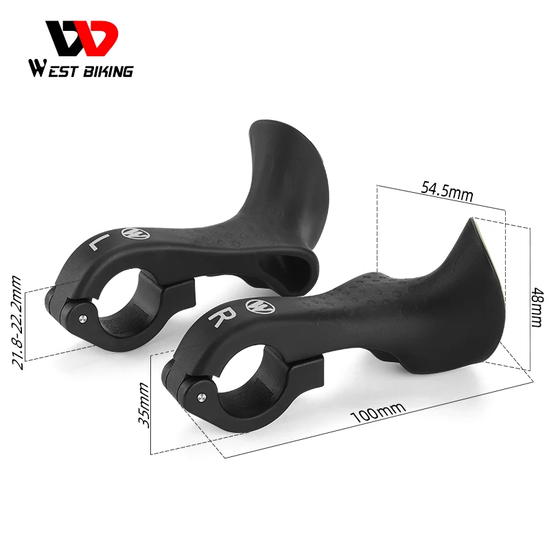 

V5 kbxlife Bike deputy handle, mountain bike, fluorescent hand grip, horn handle, horn handle, riding equipment