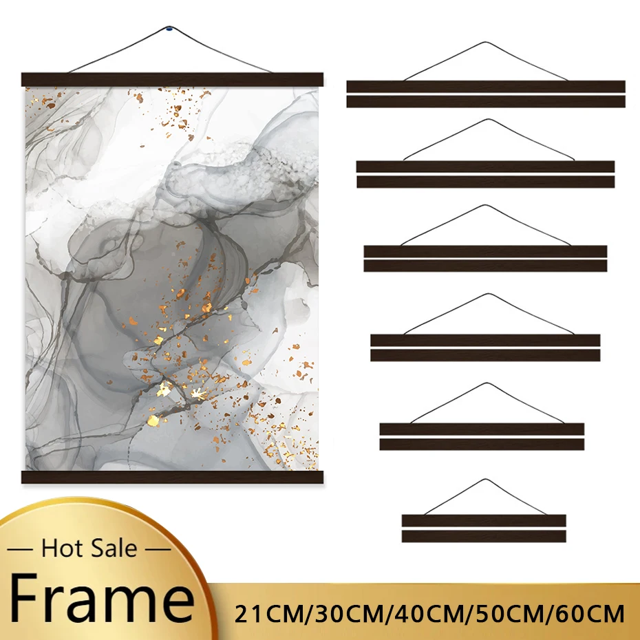 Black Magnetic Wooden Poster Hanger Frame Teak Pine for Photos Pictures Canvas Prints Artwork Maps Living Room Home Wall Decor photo frame,wood canvas frame,wood photo frame,wood frame,wood picture frame,art frames