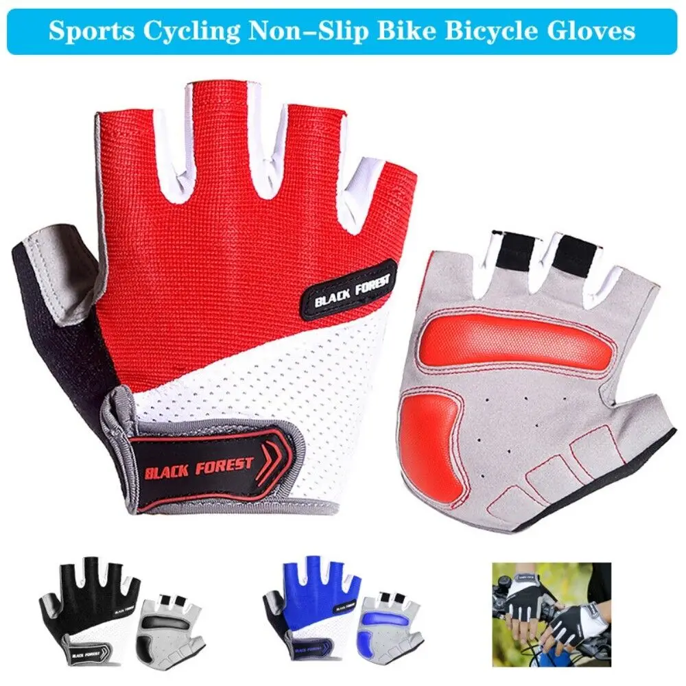 Shockproof GEL Pad Cycling Gloves MTB Gloves Cycling Gloves Bicycle Gloves Half Finger Short Gloves Men Women Summer Bike Gloves 1