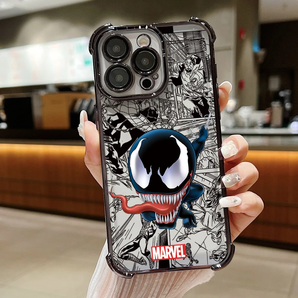 V-Venoms Plating Phone Case with Anti-Fall Airbag Protection