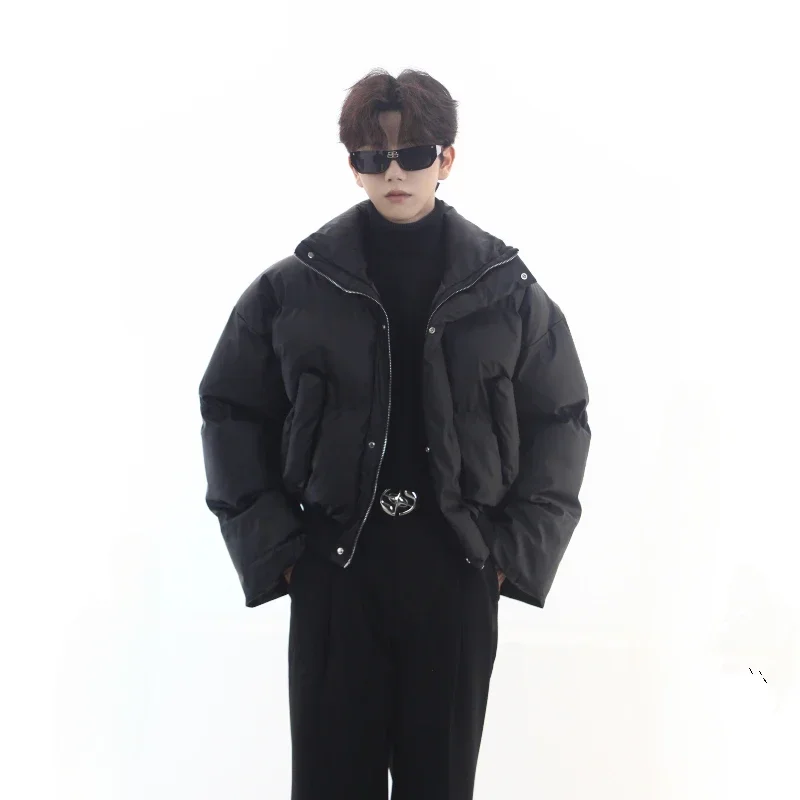 Short Quilted Padded Jacket Man Loose Korean Reviews Many Cheap Sale Work Winter Coat for Men Clothing Fashion 2025 Stylish Y2k