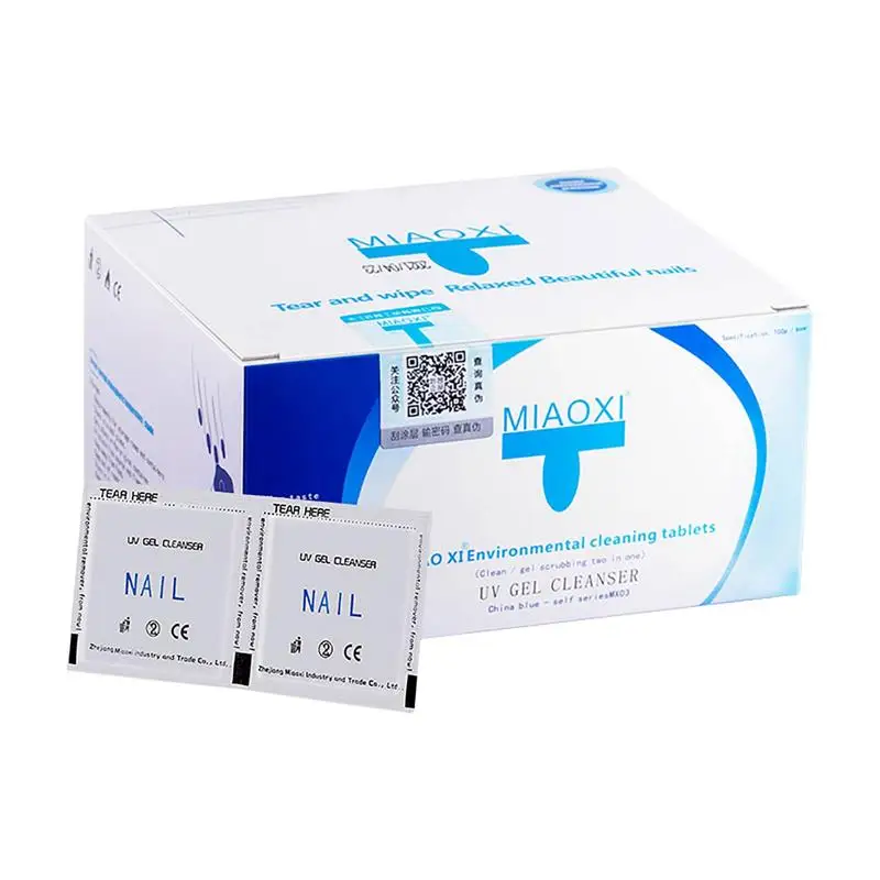

Sdattor Nail Polish Remover Wipes Eyelash Extension Glue Wipes Non-Woven Absorbent Nail Polish Wiping Pads Remover Nail Gel Wipe