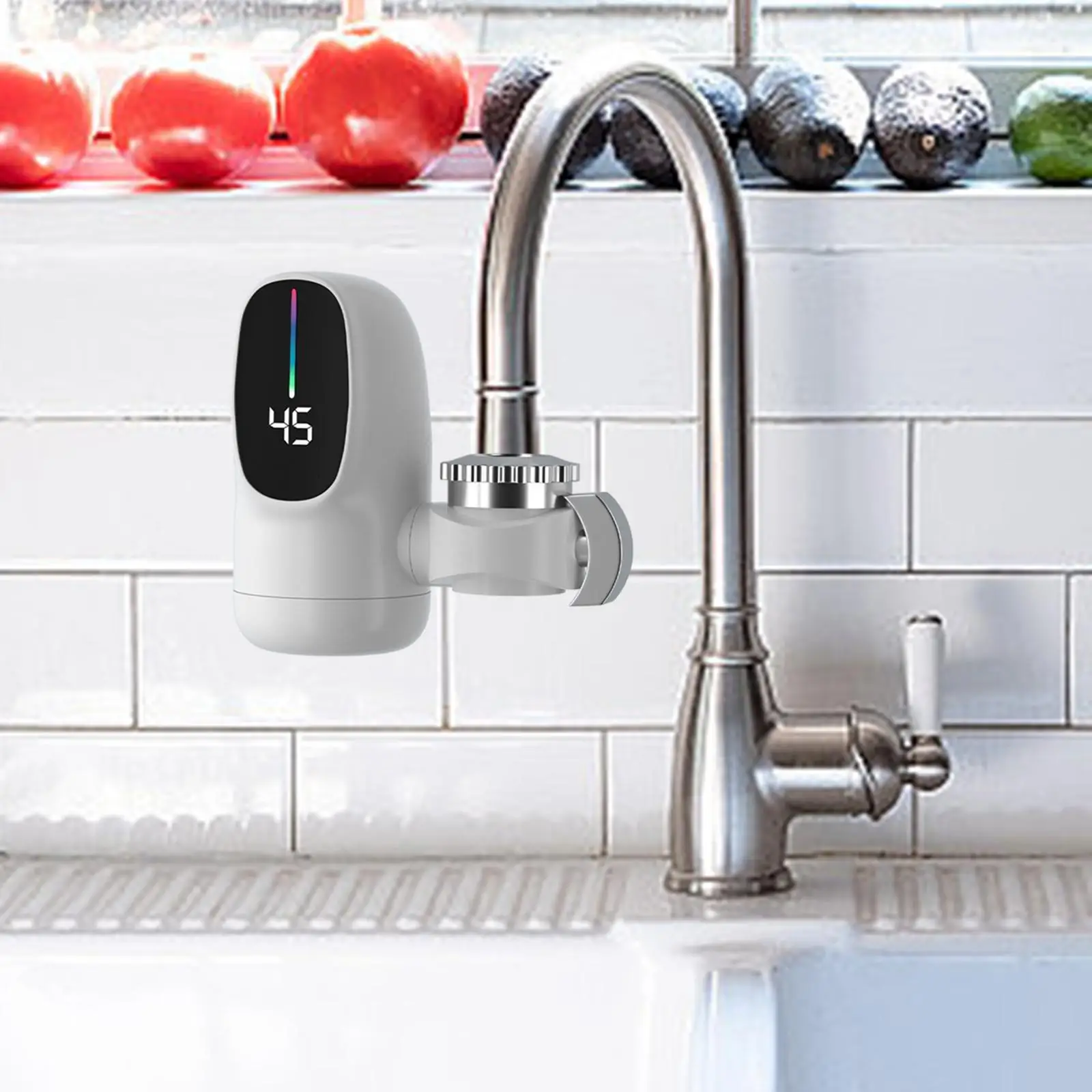 Electric Tap Portable Fast Heating Hot Water Tap for Office Bathroom Kitchen 5