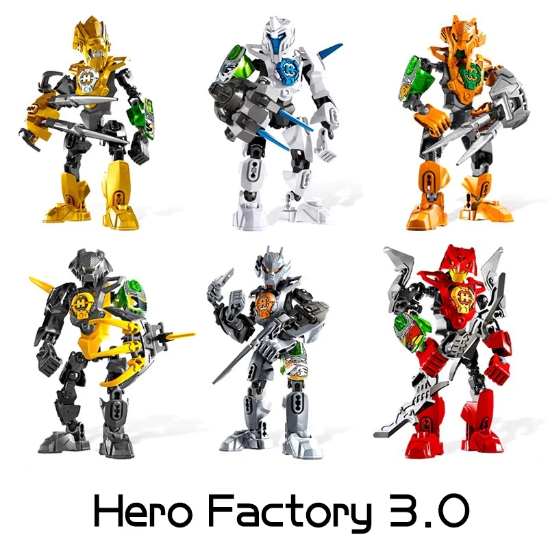 Hero Factory Star Warrior Bionicle Building Blocks Furno Evo Combined Robot Mech Model Bricks Toys For Children Christmas Gifts 3