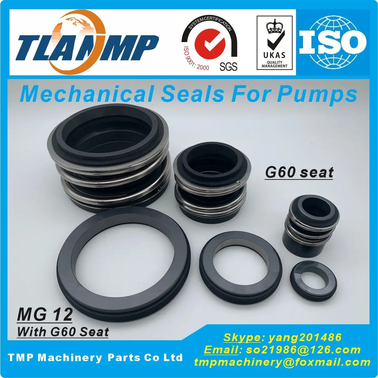 MG12-50 , MG12/50-Z , MG12/50-G6 MG12/50-G60 TLANMP Mechanical Seals for Water Pumps