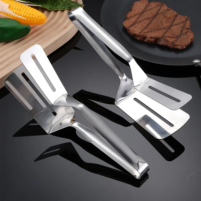 Stainless Steel Steak Clip Fried Fish Shovel Thickened Barbecue Clip Barbecue Home Kitchen Fried Steak Shovel Food