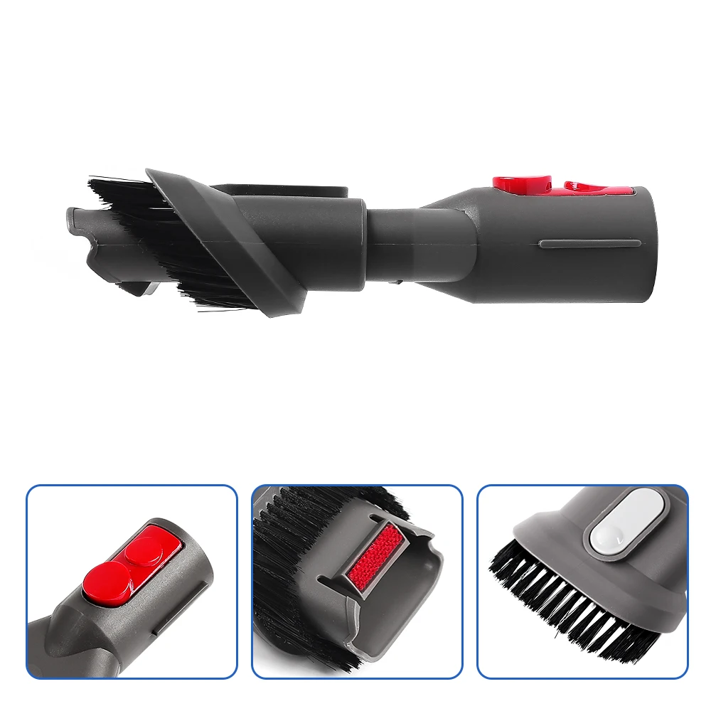 Vacuum Cleaner Flat Suction Nozzle Head For Dyson V7 V8 V10 V11 V12 V15 G5 Mattress Brush Head Round Brush Soft Brush Parts