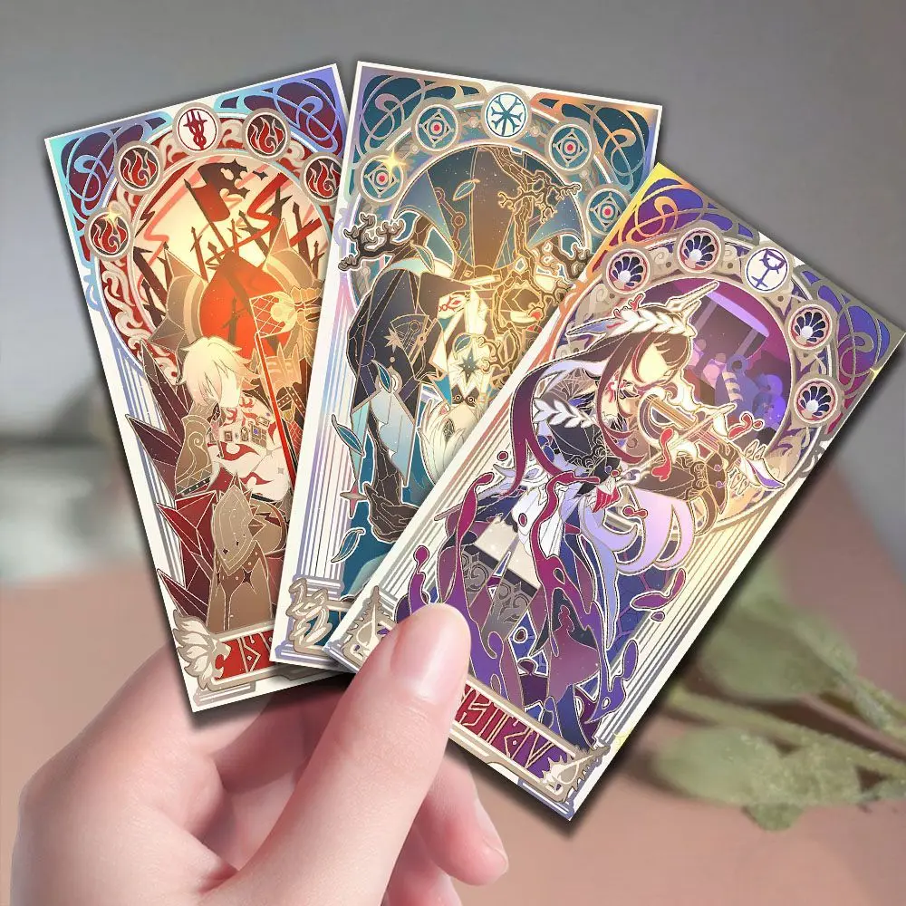 Honkai:Star Rail Chrysos Erben Phainon Dang Heng 12 Stück Tarotkarten Lomo-Karte Fotokarte HD-Album Fotokarten für Fans Sammlung