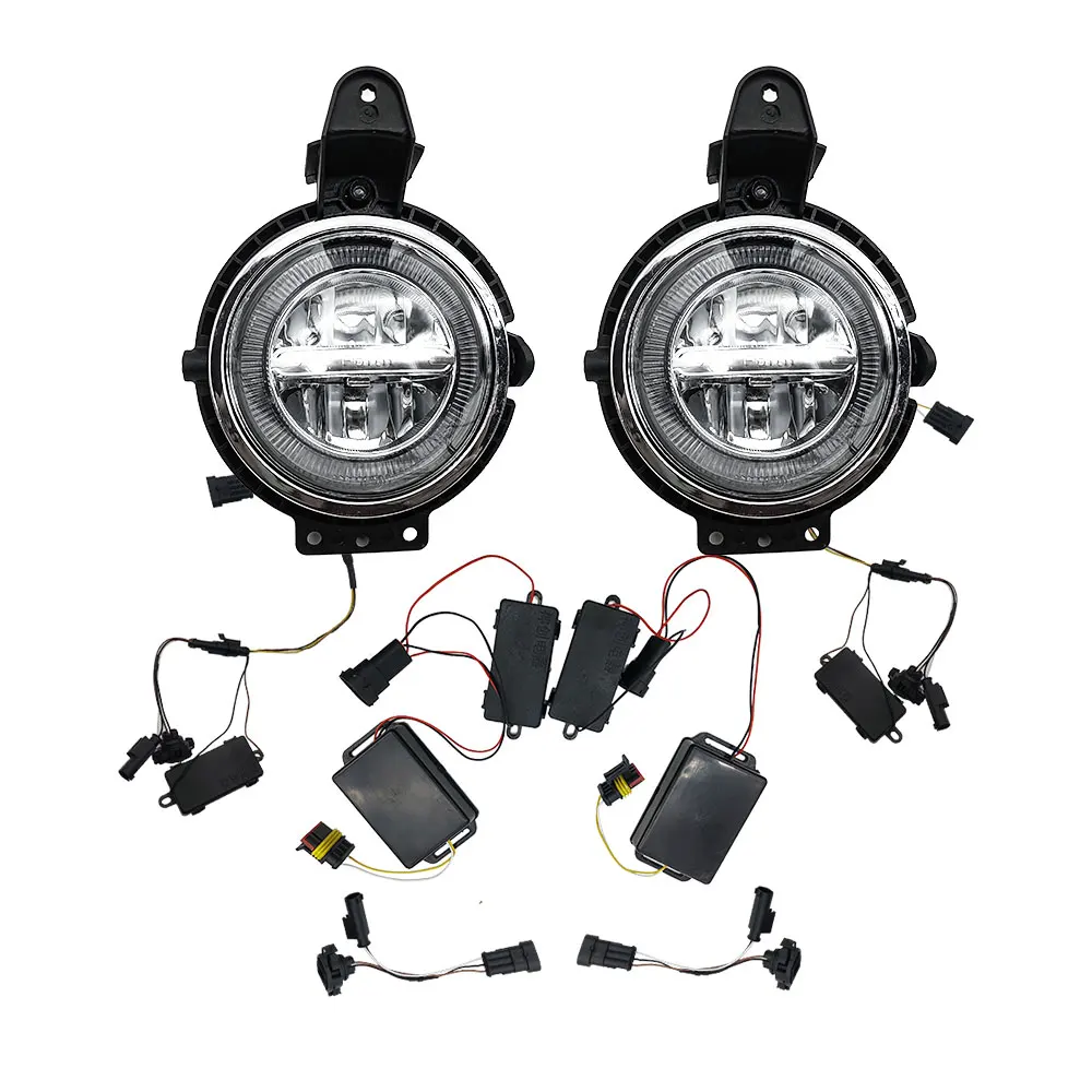 Jeu De Phares Antibrouillard Gauche Et Droite Pour Mini R55 R56 R57 (à Partir De 10/2006) Avec Ampoules H8 - Compatible BMW Mini
