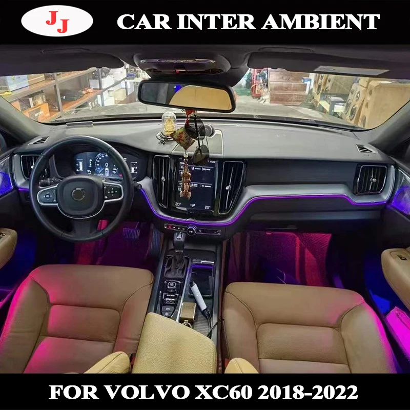 64colorsInteriorAmbientLightForVolvoXC6020182022RGBLamp