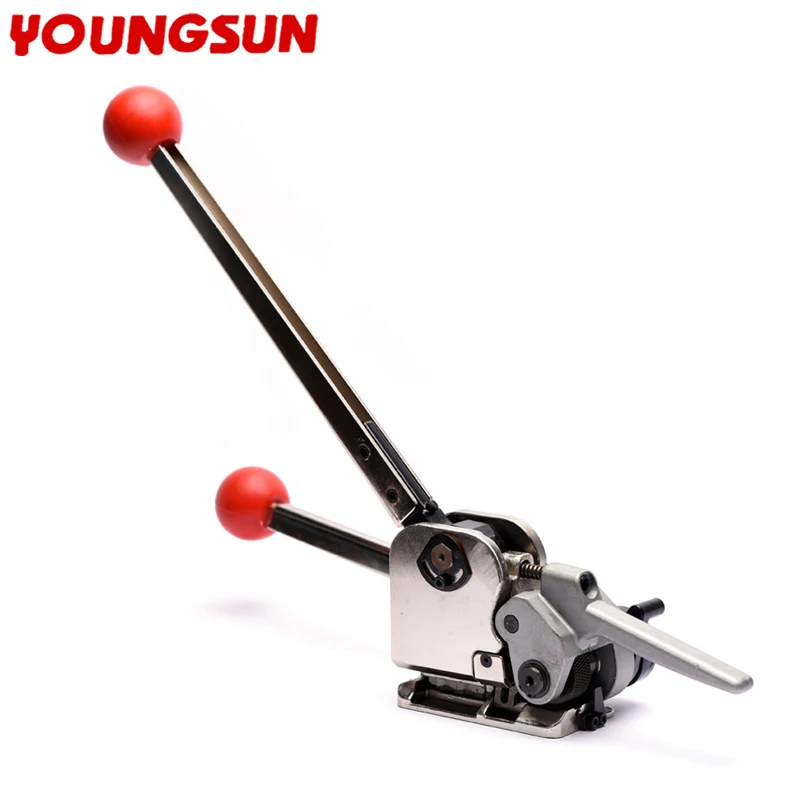 

Stainless Steel Strip Tightening Strapping Tool Hand Lift Strapping Machine GD35 Sealless Combination Strapping Tools