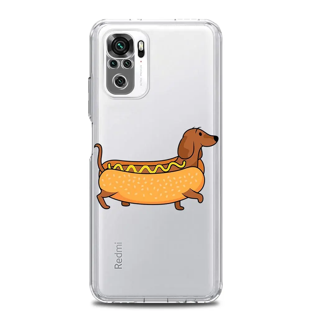 Clear Dachshund Sausage Dog Design Phone Case