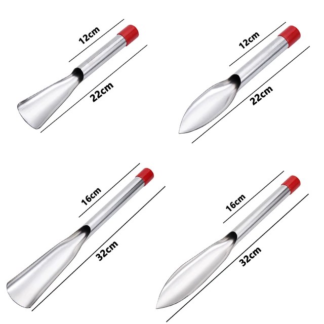 Gardening Shovel Stainless Steel Leaf Hand Spade Planting Weeding Digging Transplanting Trowel Potting Soil Scoop Gardening Tool 6