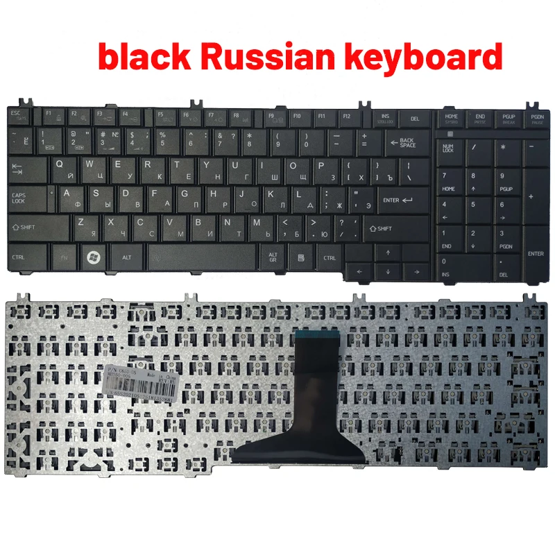 Teclado do Portátil para Toshiba Satélite Russo us Espanhol Francês Latina C650 C650d C655 C655d C660 C660d C670 L650 L655 L655d - Imagem 3