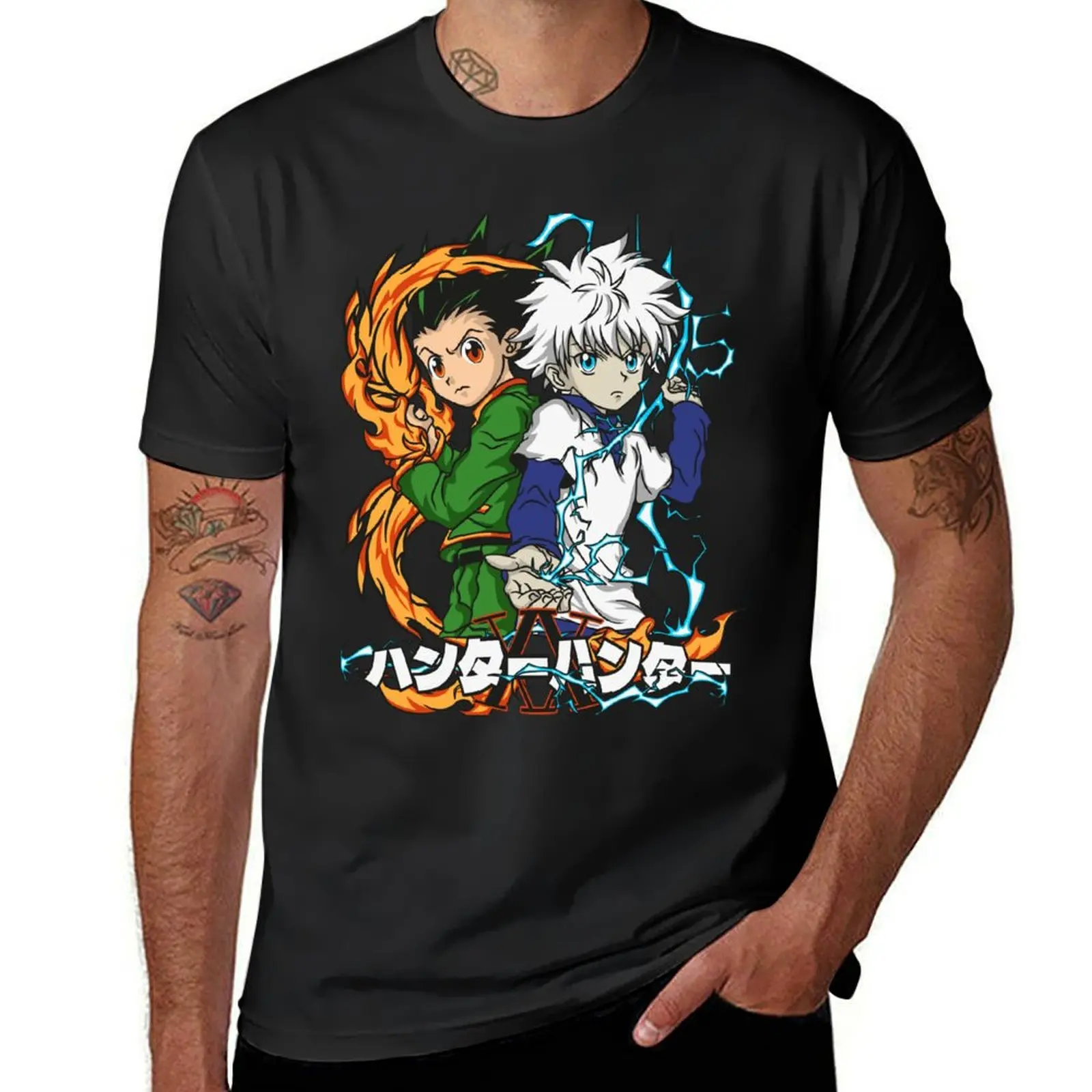 

hunter x T-Shirt cute tops Short sleeve tee summer clothes plus sizes t shirt for men