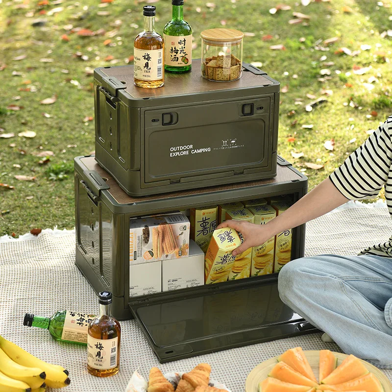 

Outdoor Camping Folding Tourist Table Storage Box Car Storage Box Outdoor Travel Storage Camping Equipment