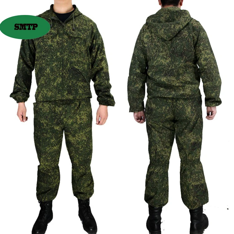 SMTP E40-1 Russian army fan special forces KMX combat suit overalls coat little green man jacket coverwhite flower ruins CP 4